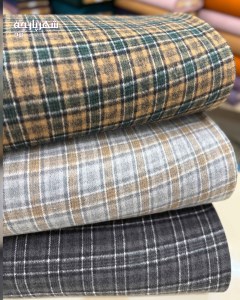 موهر پشمی چهارخونه طرح 3