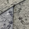 ژاکارد دانتل بهاره طرح بته و گل ترمه مشکی
