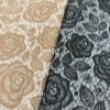 ژاکارد دانتل بهاره طرح گل رز نسکافه ای